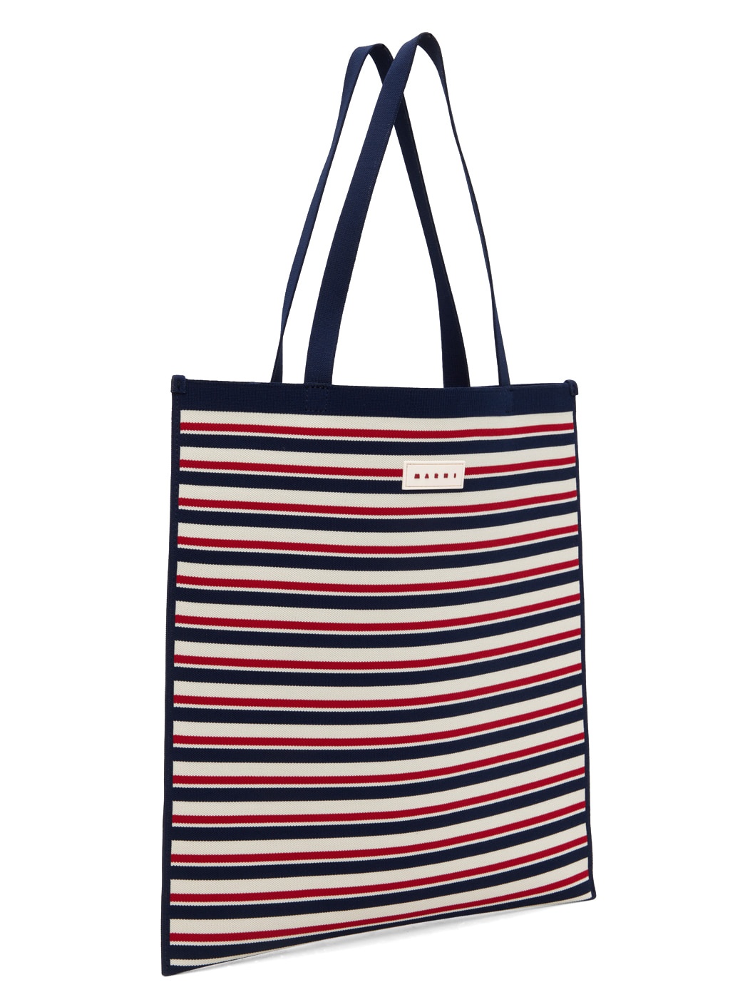 Navy & Red Striped Tote - 2