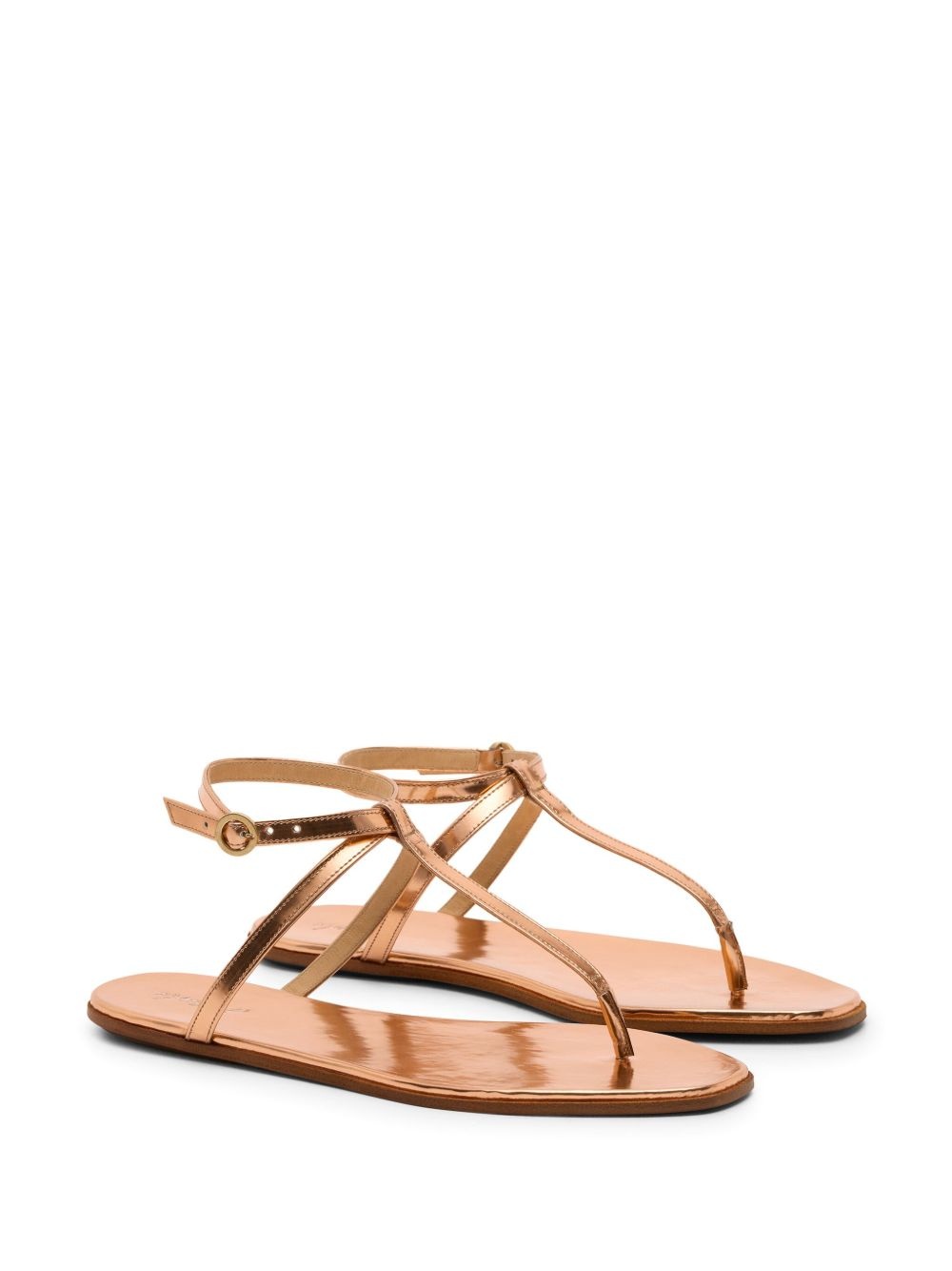 patent-leather sandals - 2