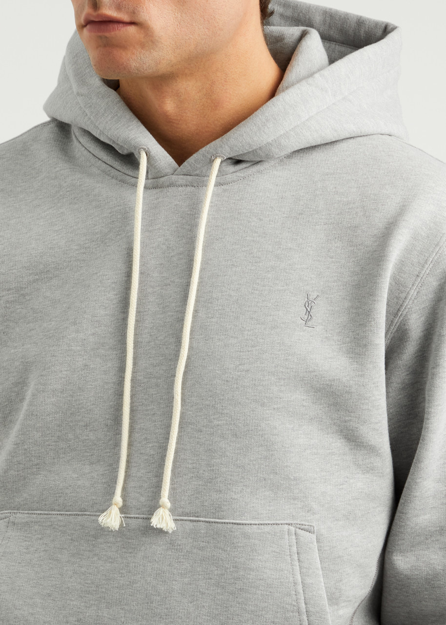 Logo-embroidered hooded cotton sweatshirt - 5