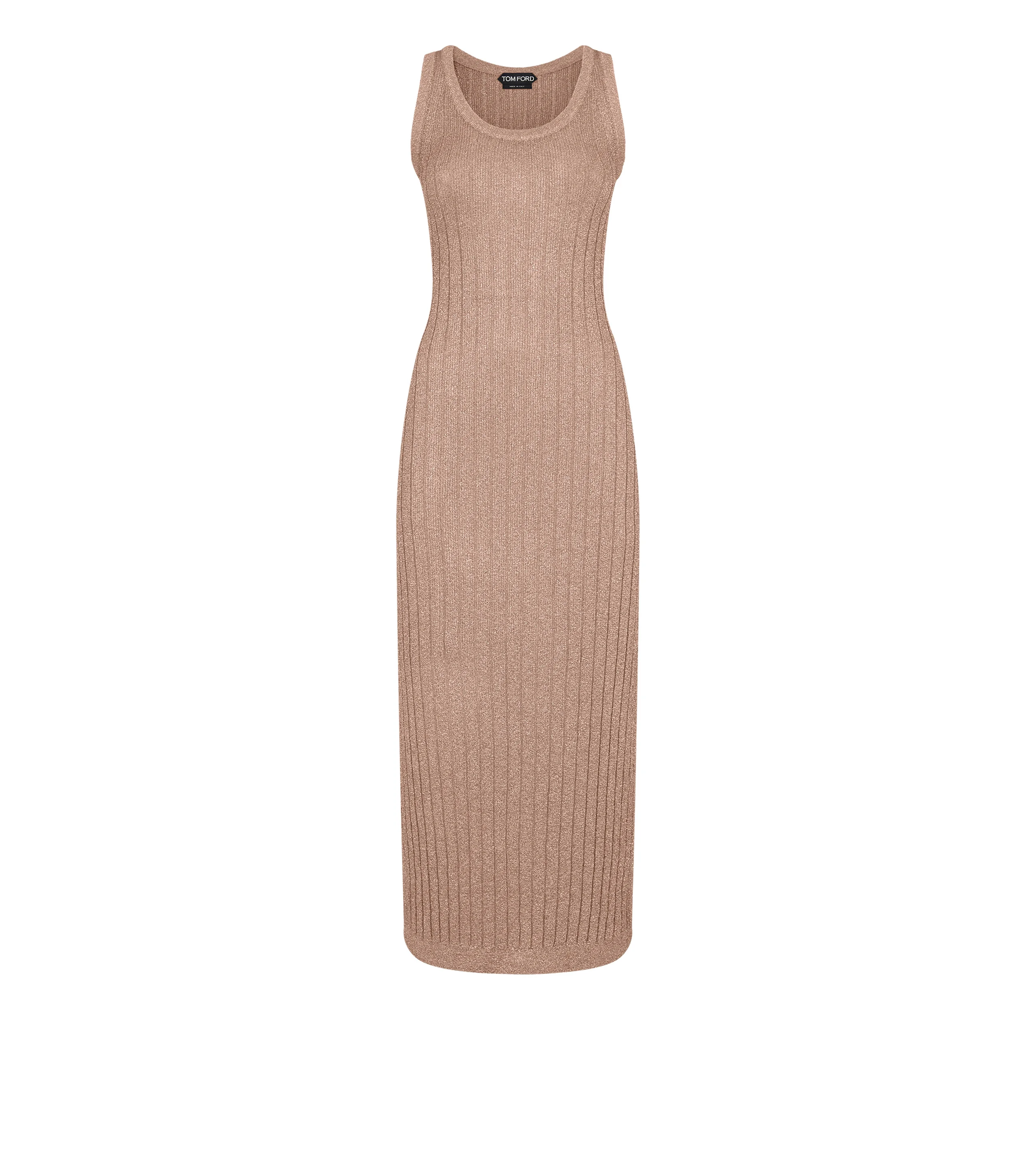 ANKLE LENGTH VEST DRESS WITH TOM FORD METAL PLAQUE - 1