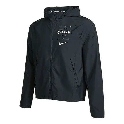 Nike AS Men's NK ESSNTL JKT Jacket WILD Run GX Black DA1167-010 - 1