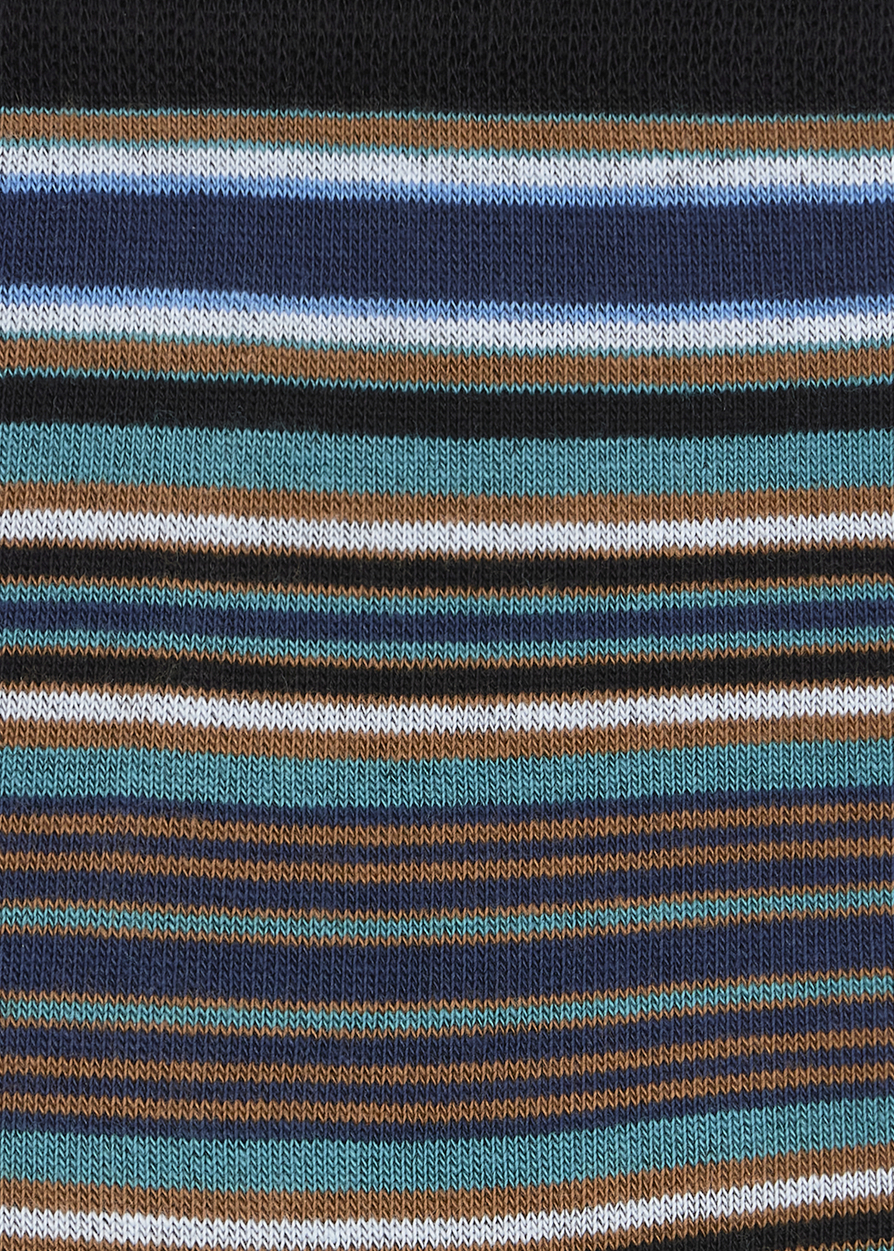 Black Cotton-Blend Stripe Socks - 3