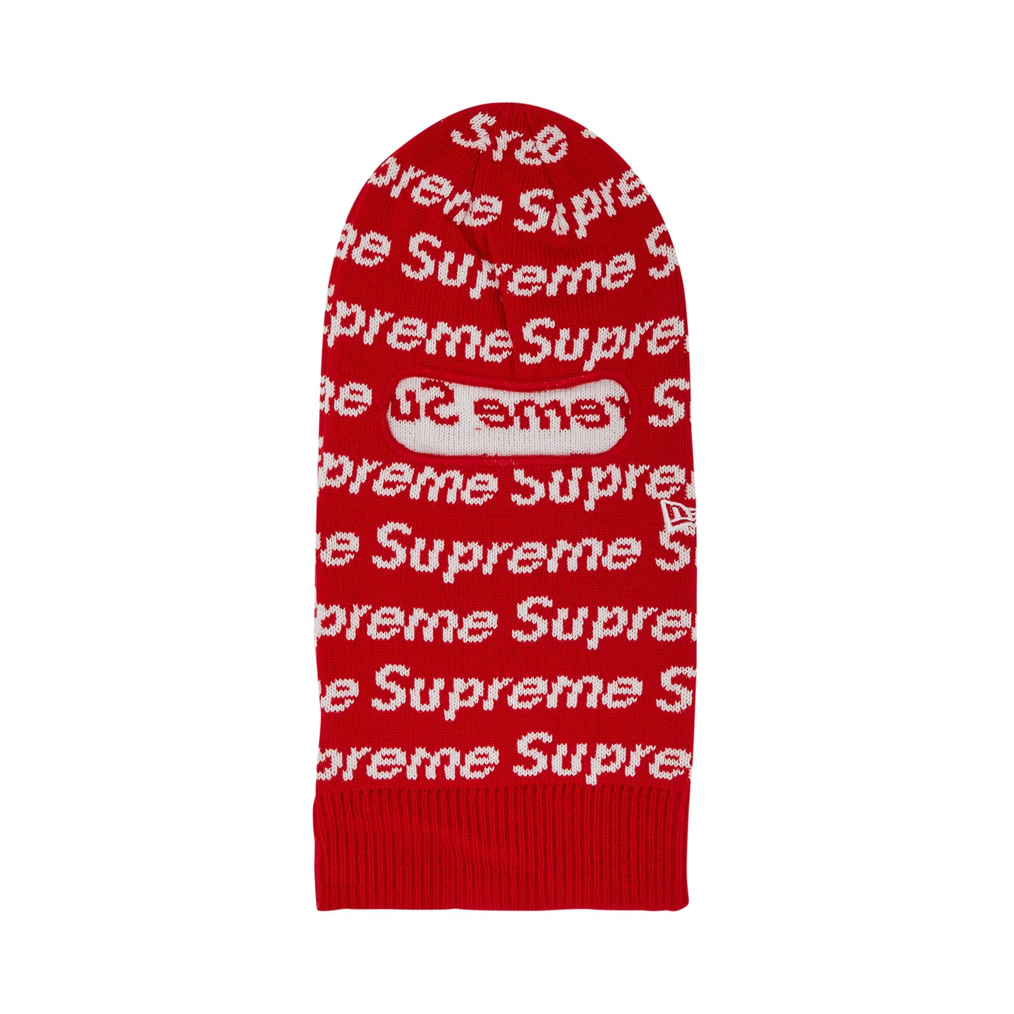 Supreme x New Era Repeat Balaclava 'Red' - 1