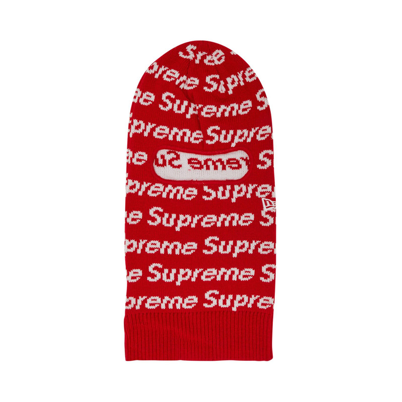 Supreme x New Era Repeat Balaclava 'Red' - 1