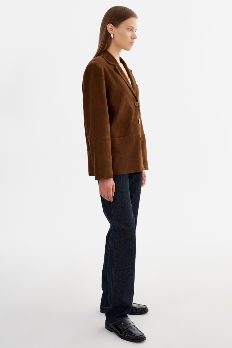 TORI | Suede Leather Blazer 5