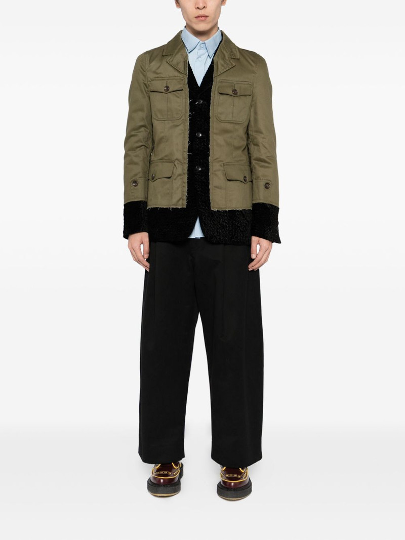 Comme des Garçons Homme Plus layered blazer outlook