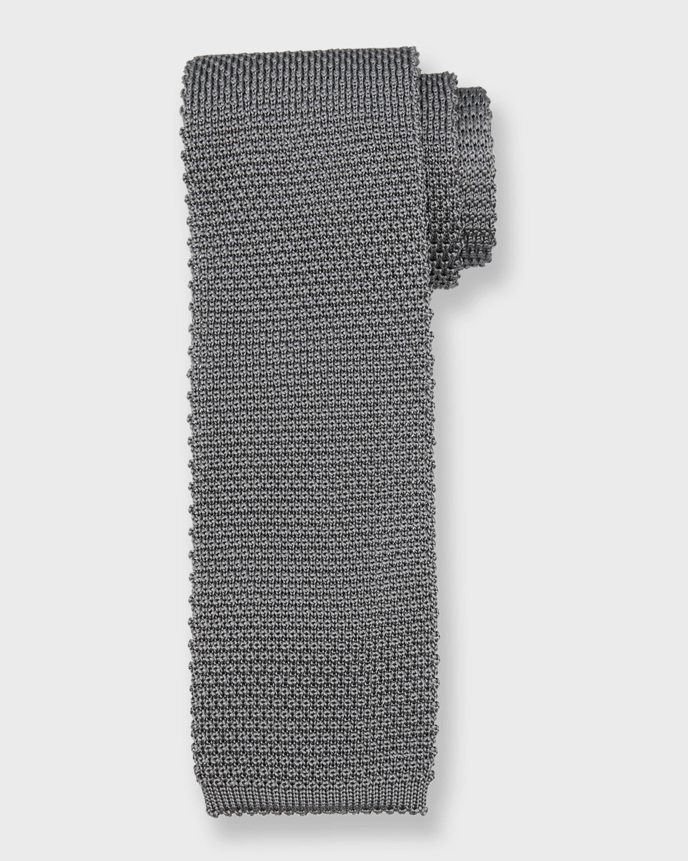 Men's Silk-Cotton Knit Tie - 1