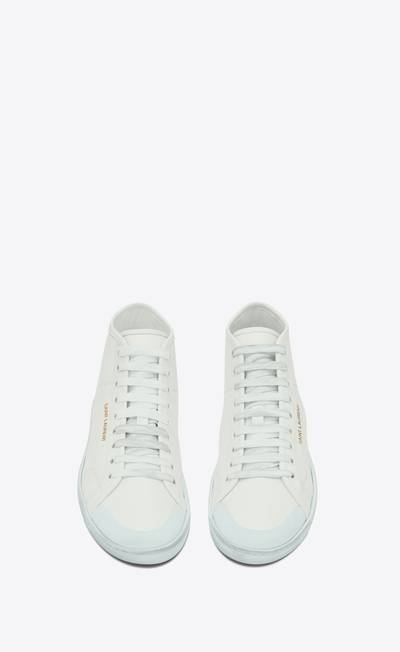 SAINT LAURENT court classic sl/39 mid-top sneakers in grained leather outlook