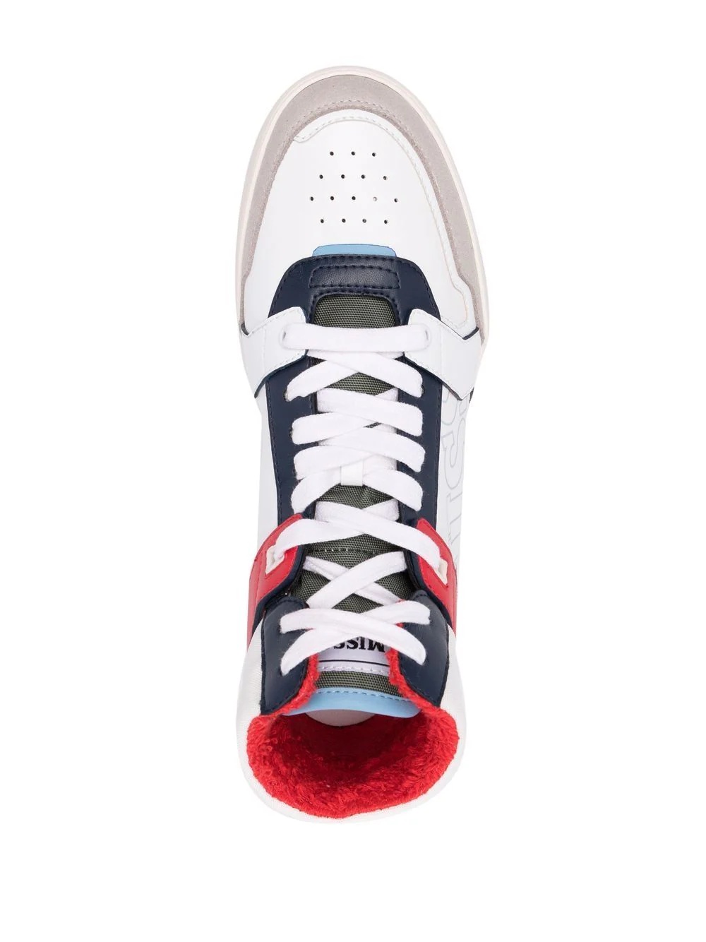high-top panelled sneakers - 4