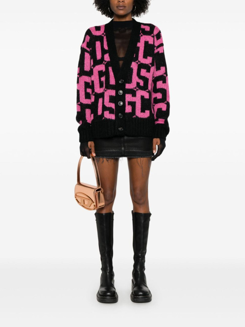 GCDS monogram-pattern cardigan outlook