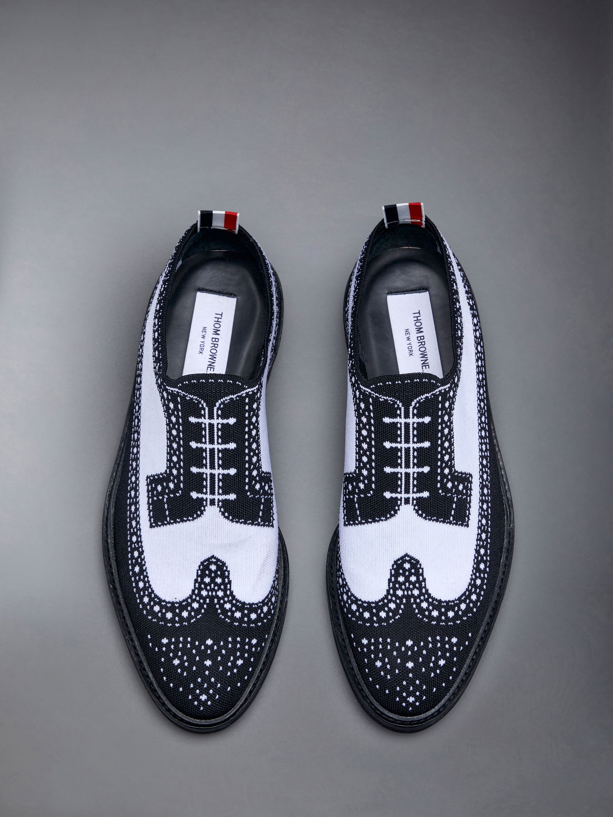 Trompe L'oeil Knit Micro Sole Longwing Brogue - 5