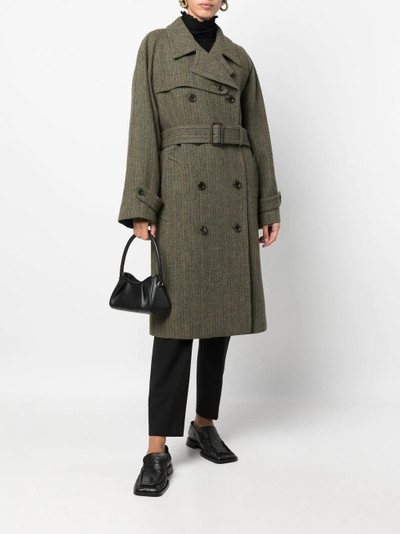 Aspesi shetland-wool trench coat outlook