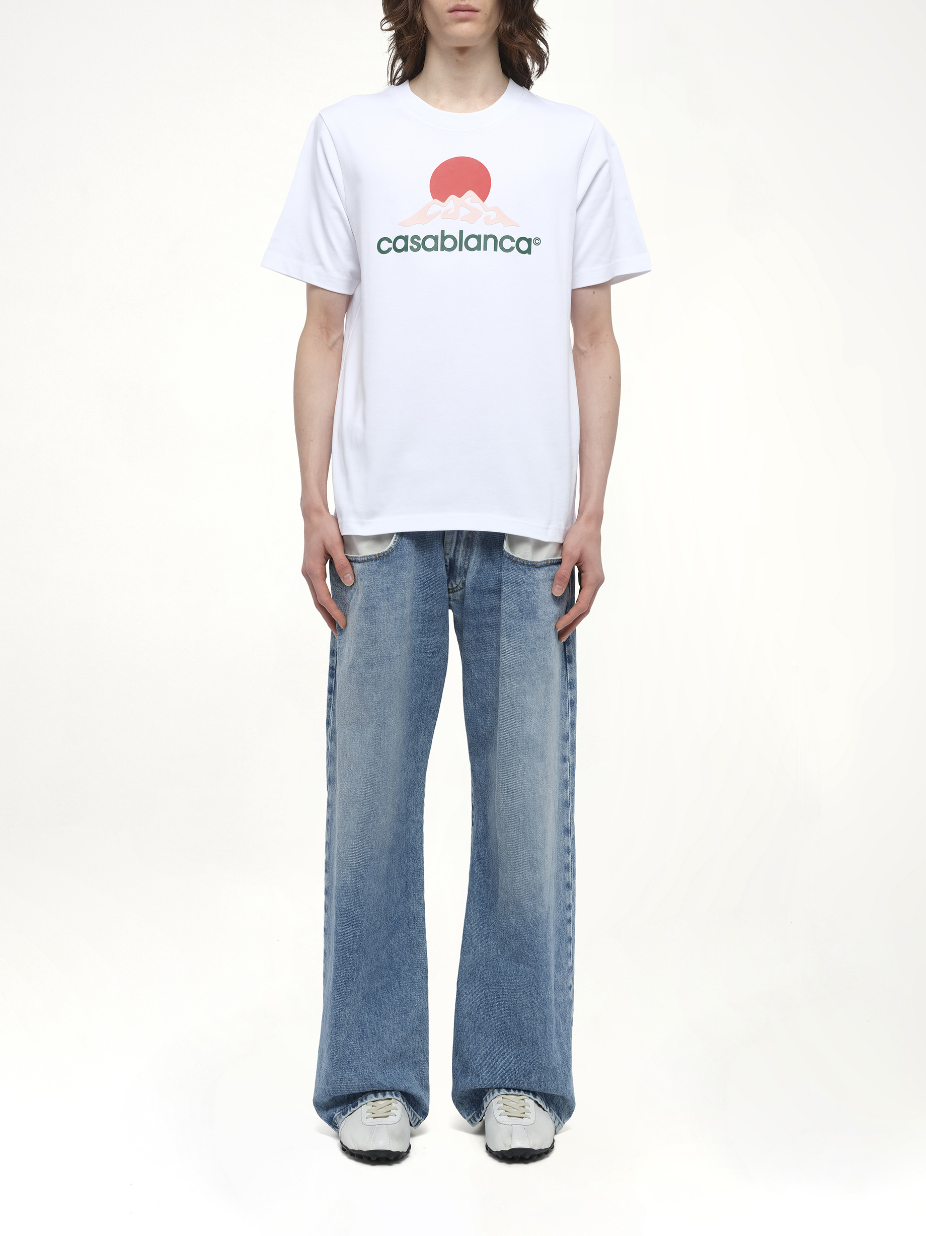 Casablanca Montagne T-Shirt in White - 7