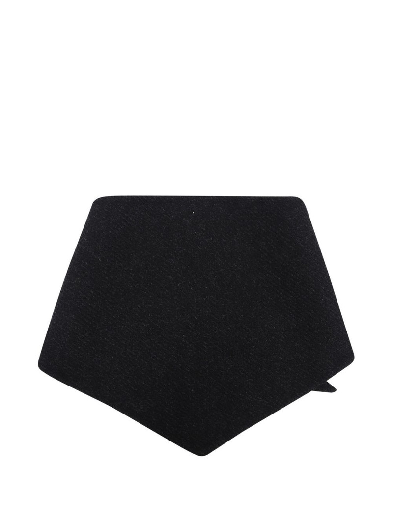 Jil Sander logo-patch scarf outlook