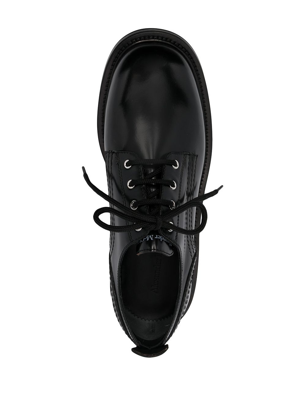 ridged sole lace-up shoes - 4