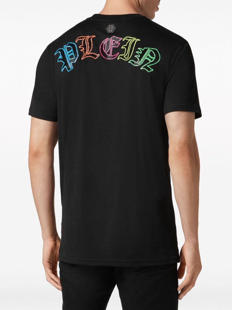 logo-embellished cotton T-shirt 4