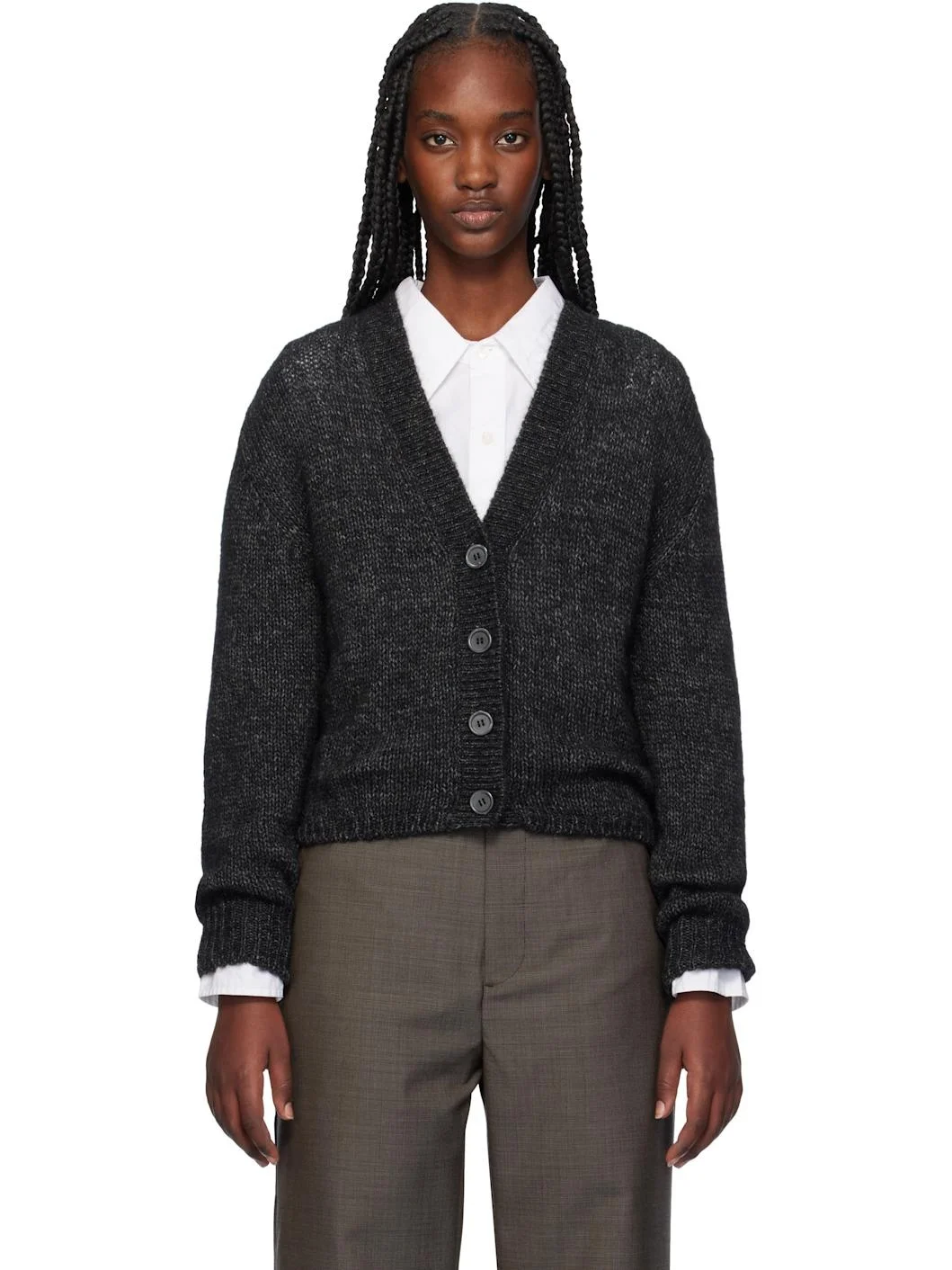 Gray Academy Cardigan - 1