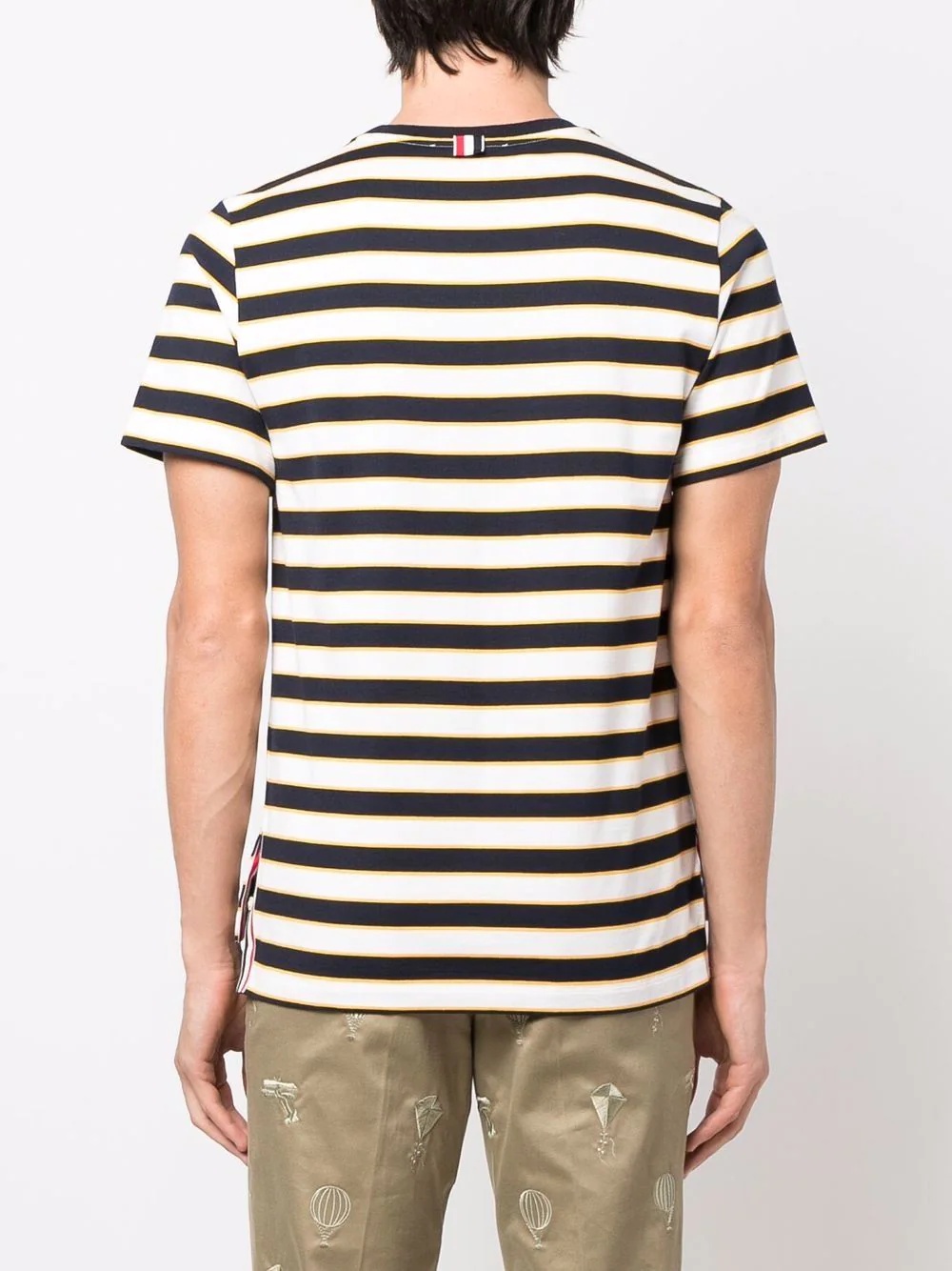 striped short-sleeve T-shirt - 4