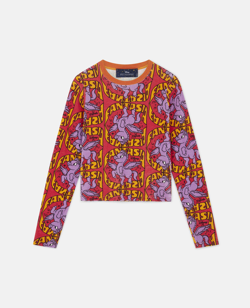 Fantasia Pegasus Print Cotton T-Shirt 1