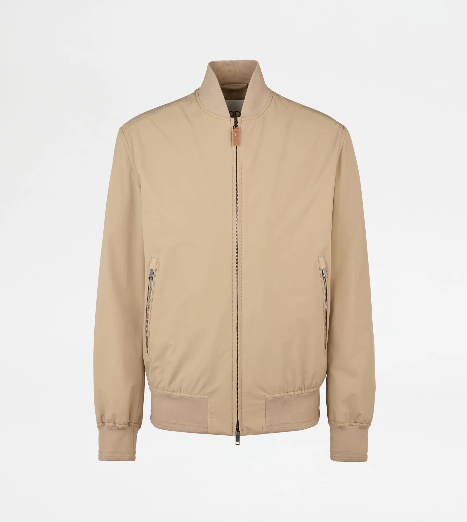 BOMBER JACKET IN TECHNICAL FABRIC - BEIGE - 1