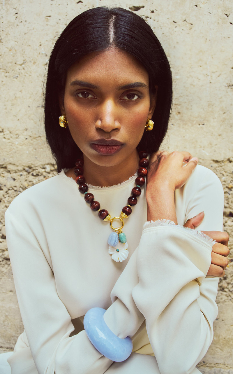 LIZZIE FORTUNATO Kahlo Hoops gold outlook