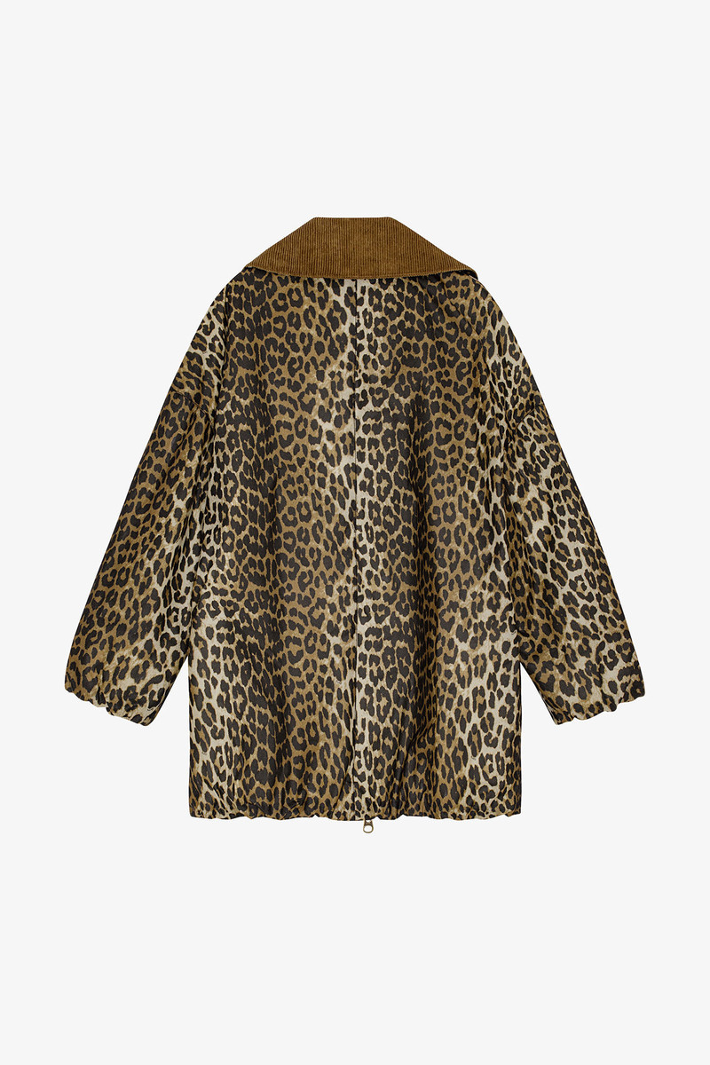 GANNI GANNI X BARBOUR LEOPARD BOMBER JACKET outlook
