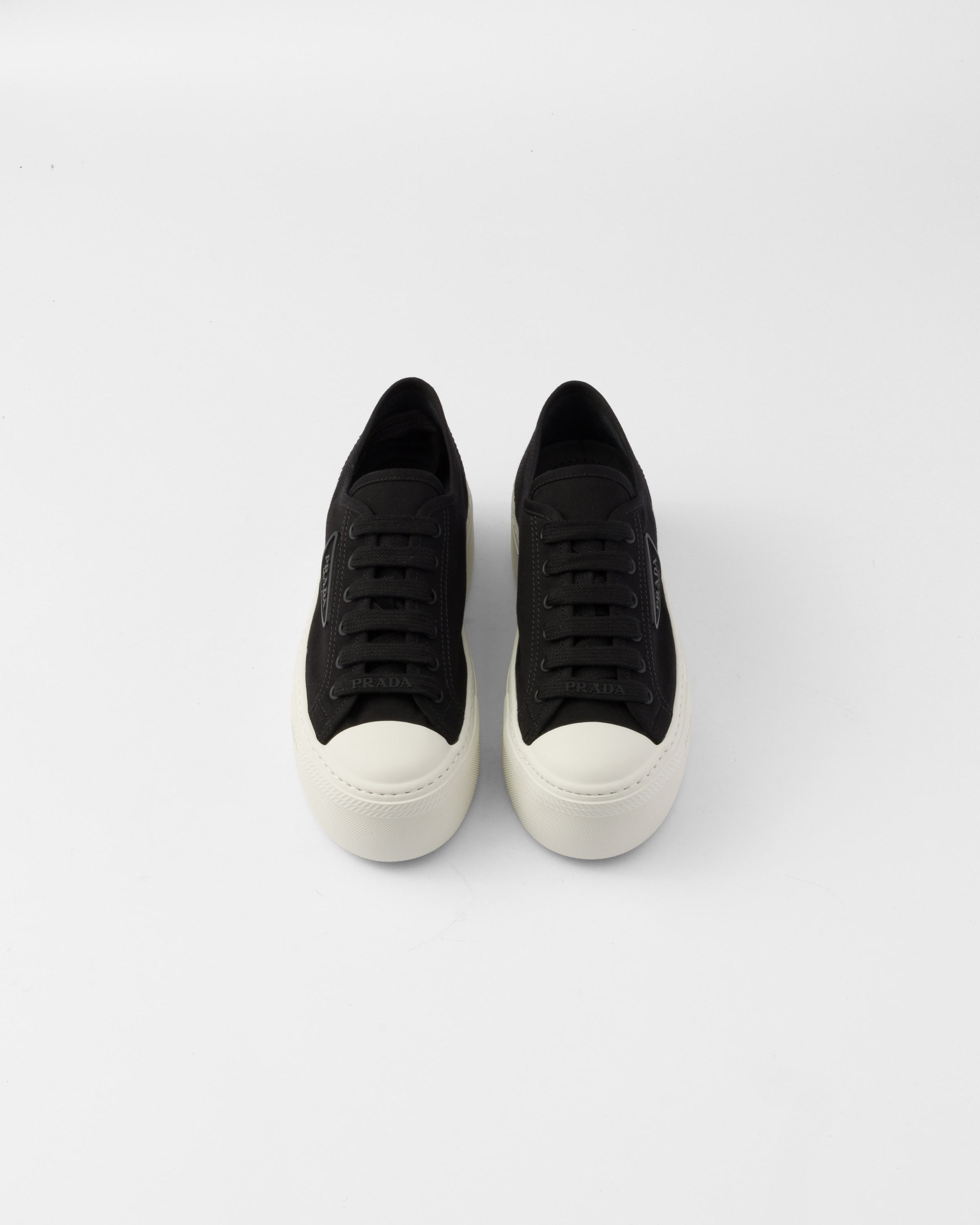 Laced fabric sneakers - 4