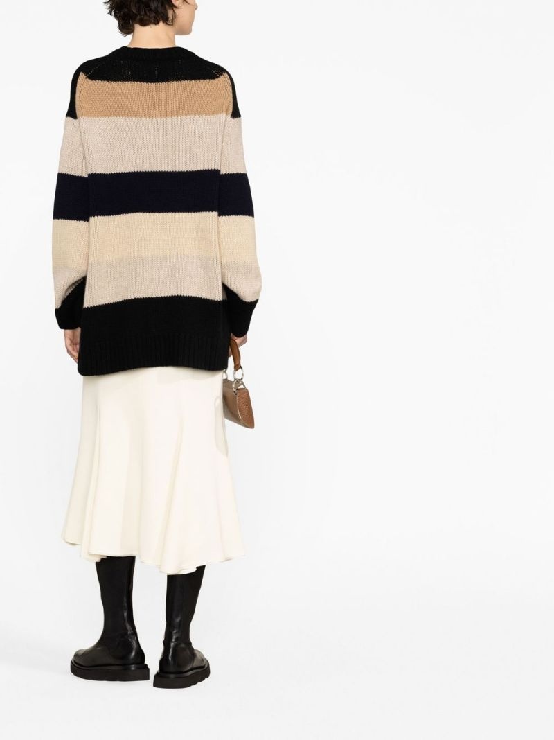 striped cashmere jumper - 4