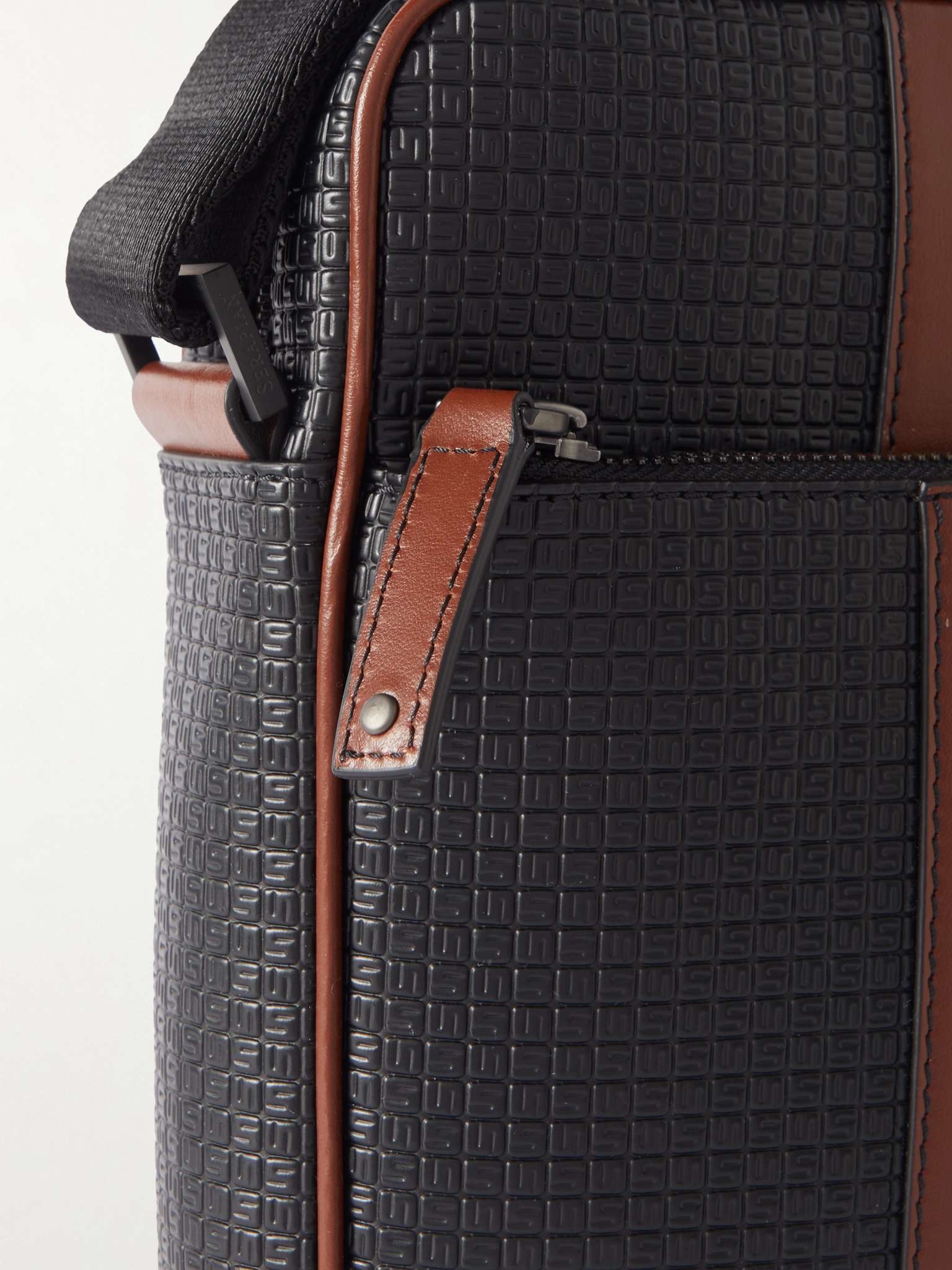 Stepan Leather-Trimmed Monogrammed Coated-Canvas Messenger Bag - 5