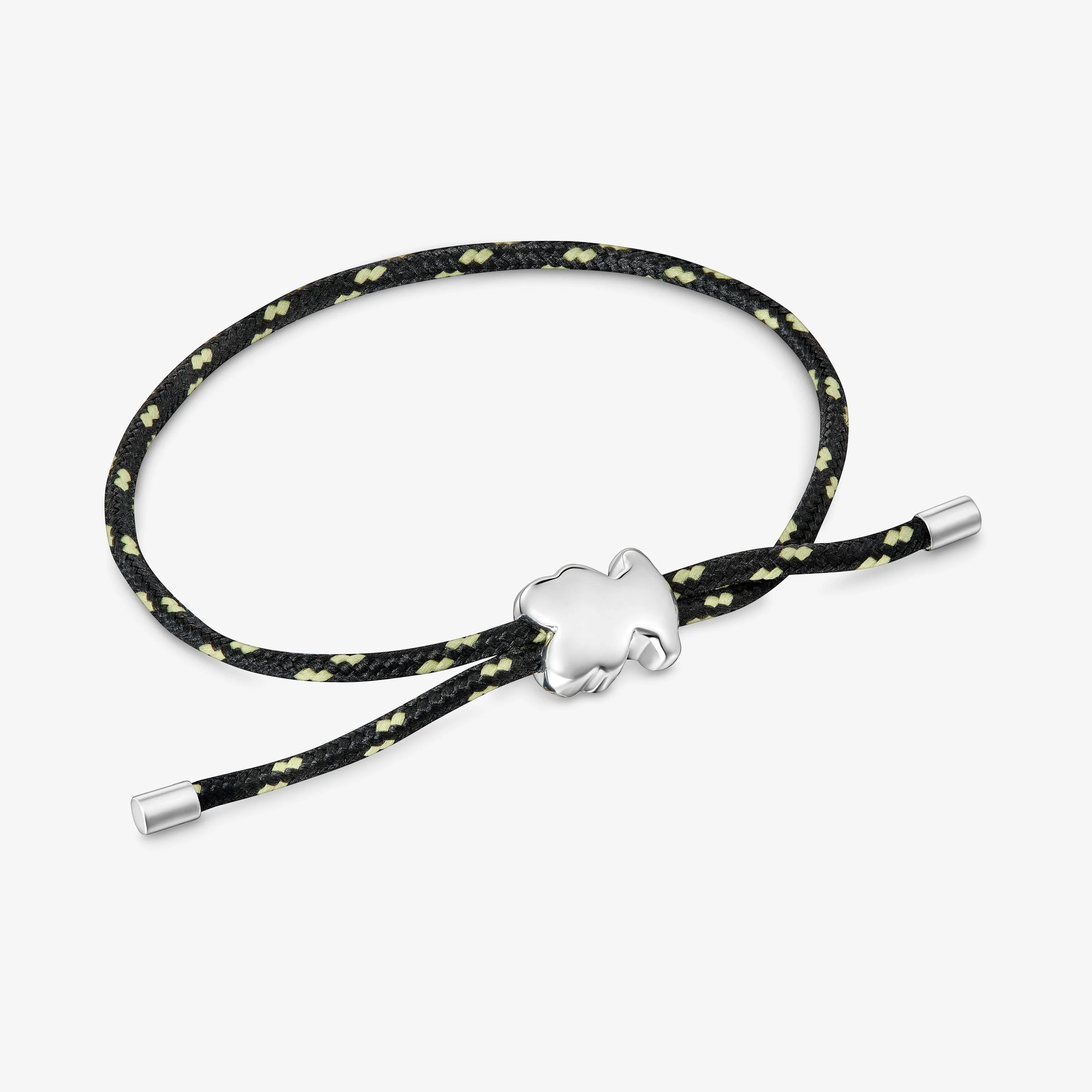 Silver and black nylon bear Bracelet TOUS Bold Motif - 1