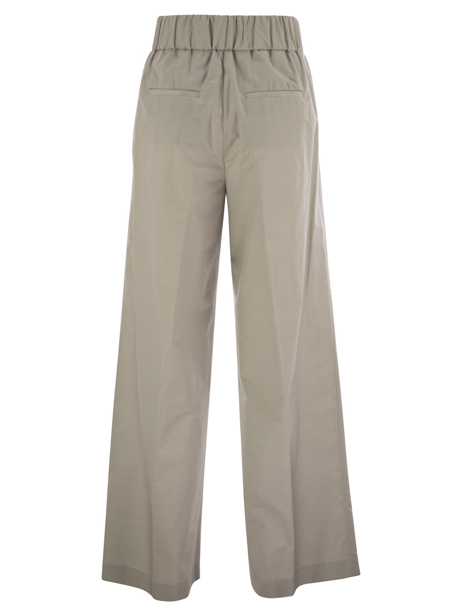 Peserico - Peserico Women Trousers In Lightweight Technical Cotton Canvas - 2