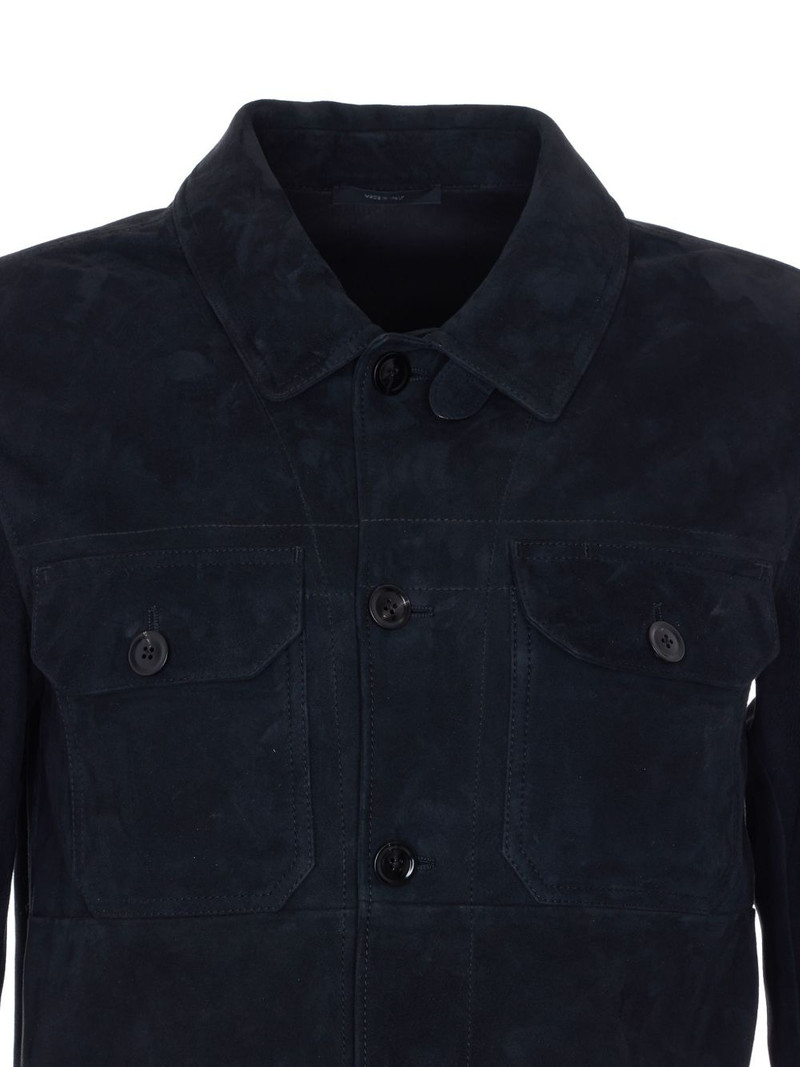 suede button-up jacket 4