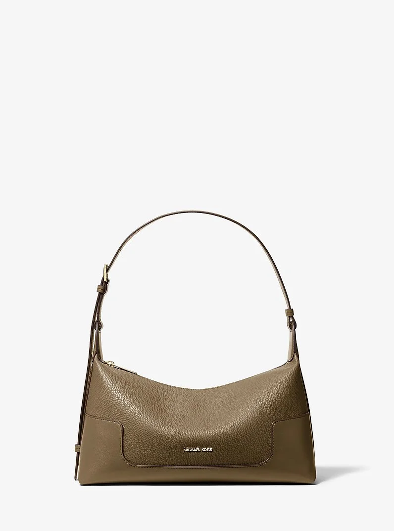 Teddi Medium Textured Slouch Shouder Bag - 1