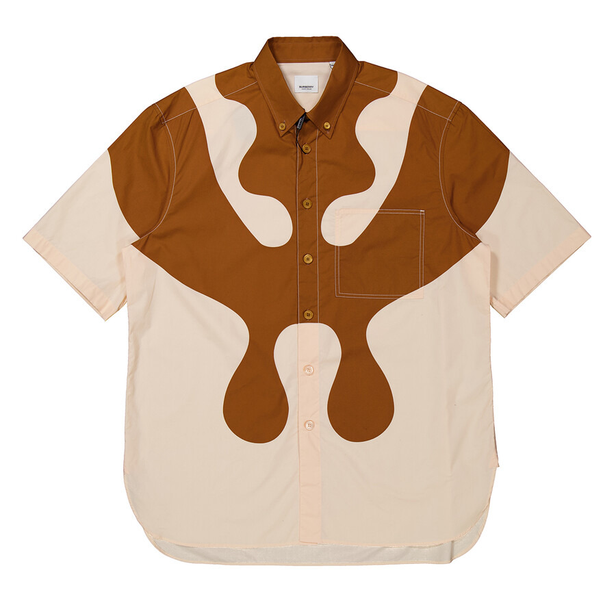 Burberry Abstract Print Short-Sleeve Shirt, Size Large - 5