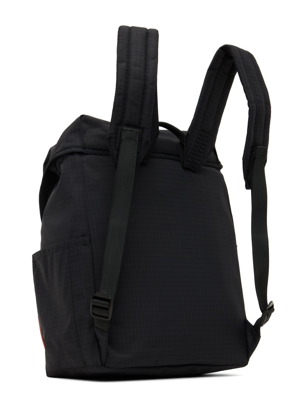 Black Ripstop Nylon Backpack - 3