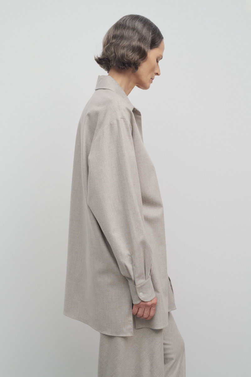 Komako Shirt in Wool and Cashmere 4