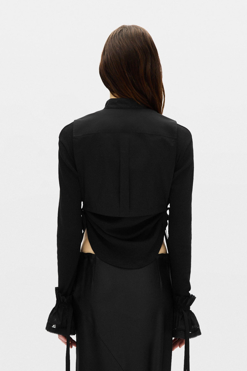 Suna Raw Edge Ruffled Cuffs 5