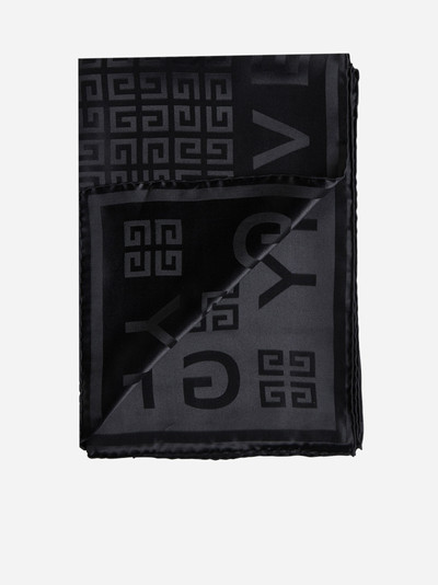 Givenchy Logo and 4G silk scarf outlook