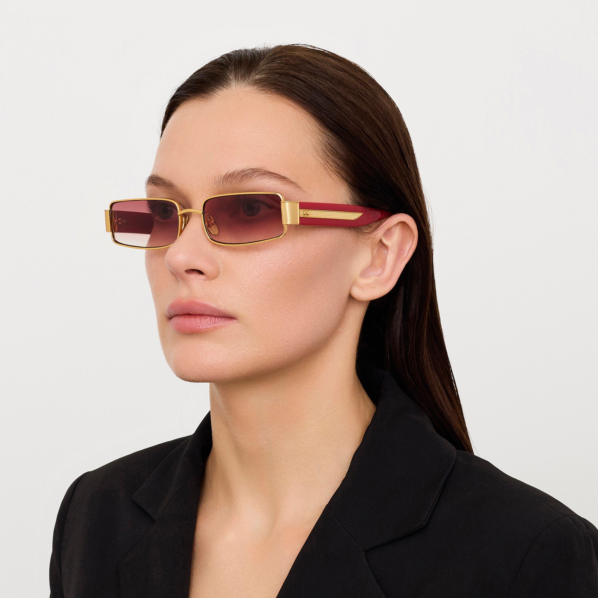 Kaia Sunglasses in Red and Gold - 3