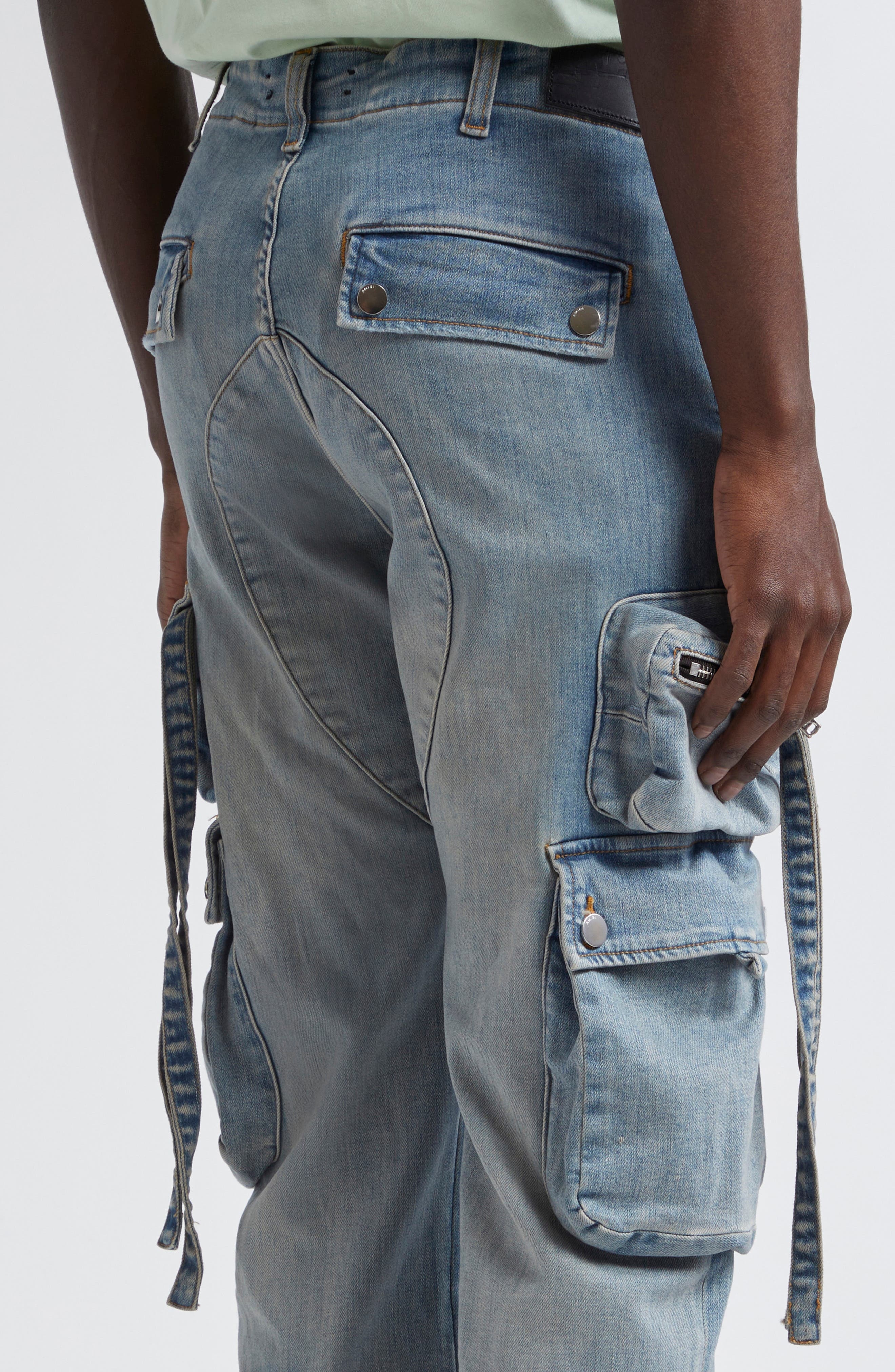 Tactical Distressed Cargo Jeans - 5