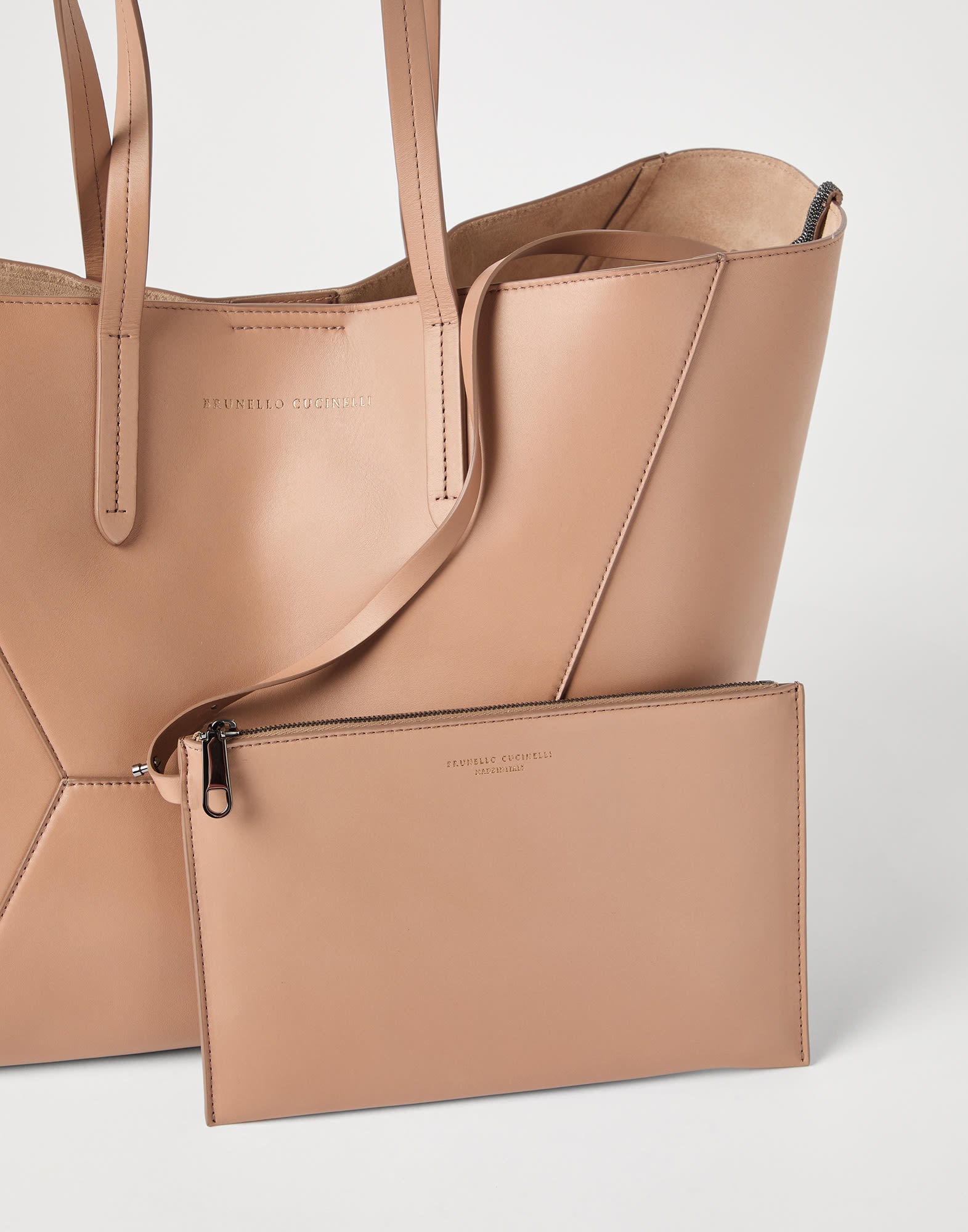 BC Duo bag in calfskin with monili - 5