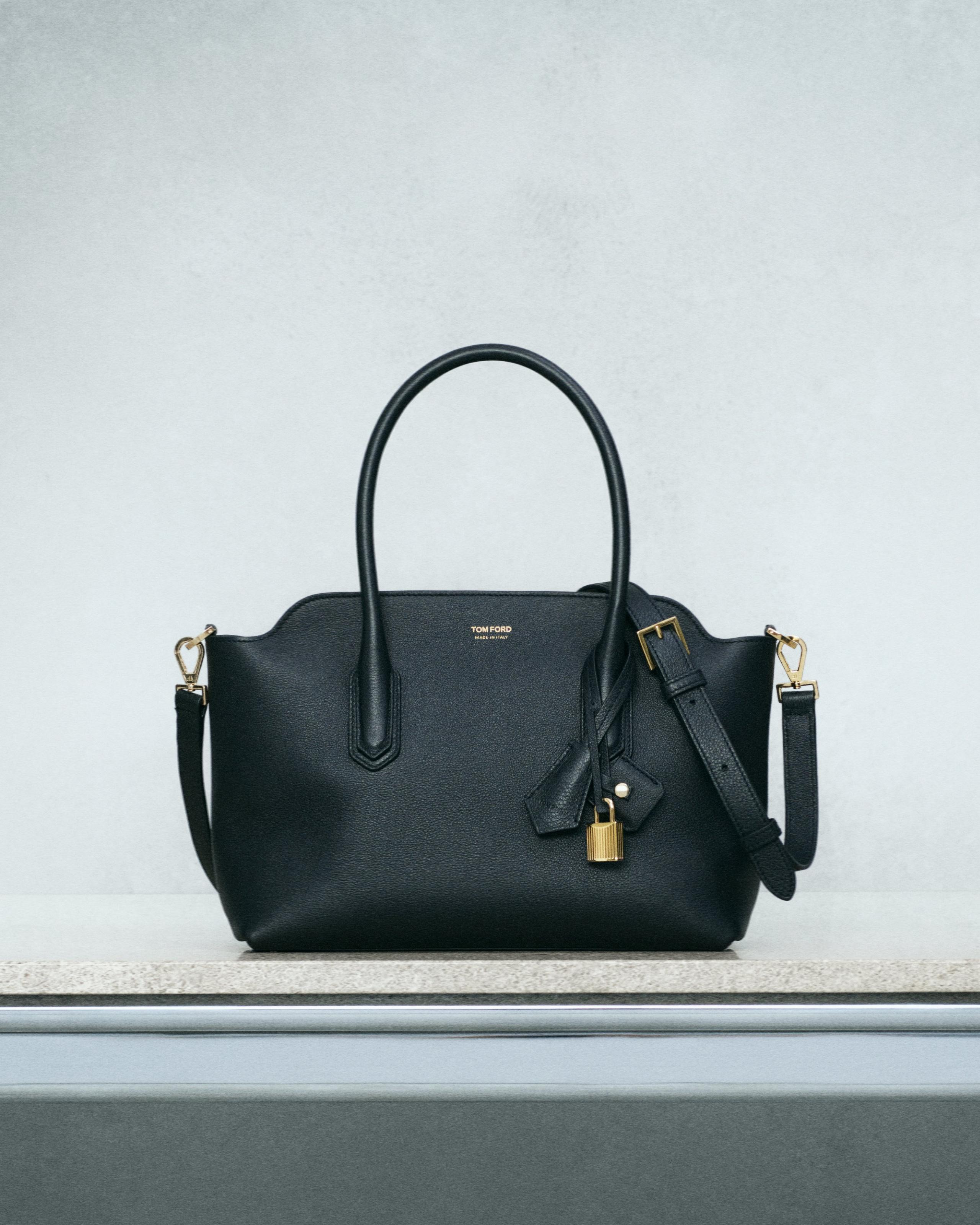 NATURAL GRAIN LEATHER ALEXANDER MEDIUM TOP HANDLE - 8