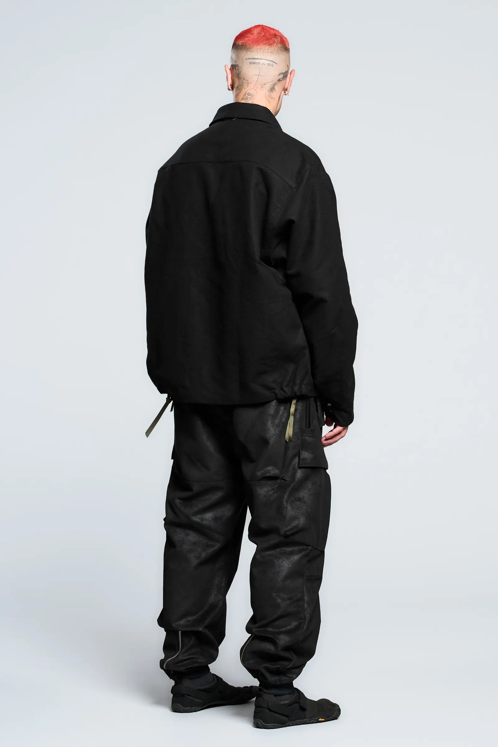 P38-TO Scrim Laced Ultra-Microfiber Cargo Pant Black - 5