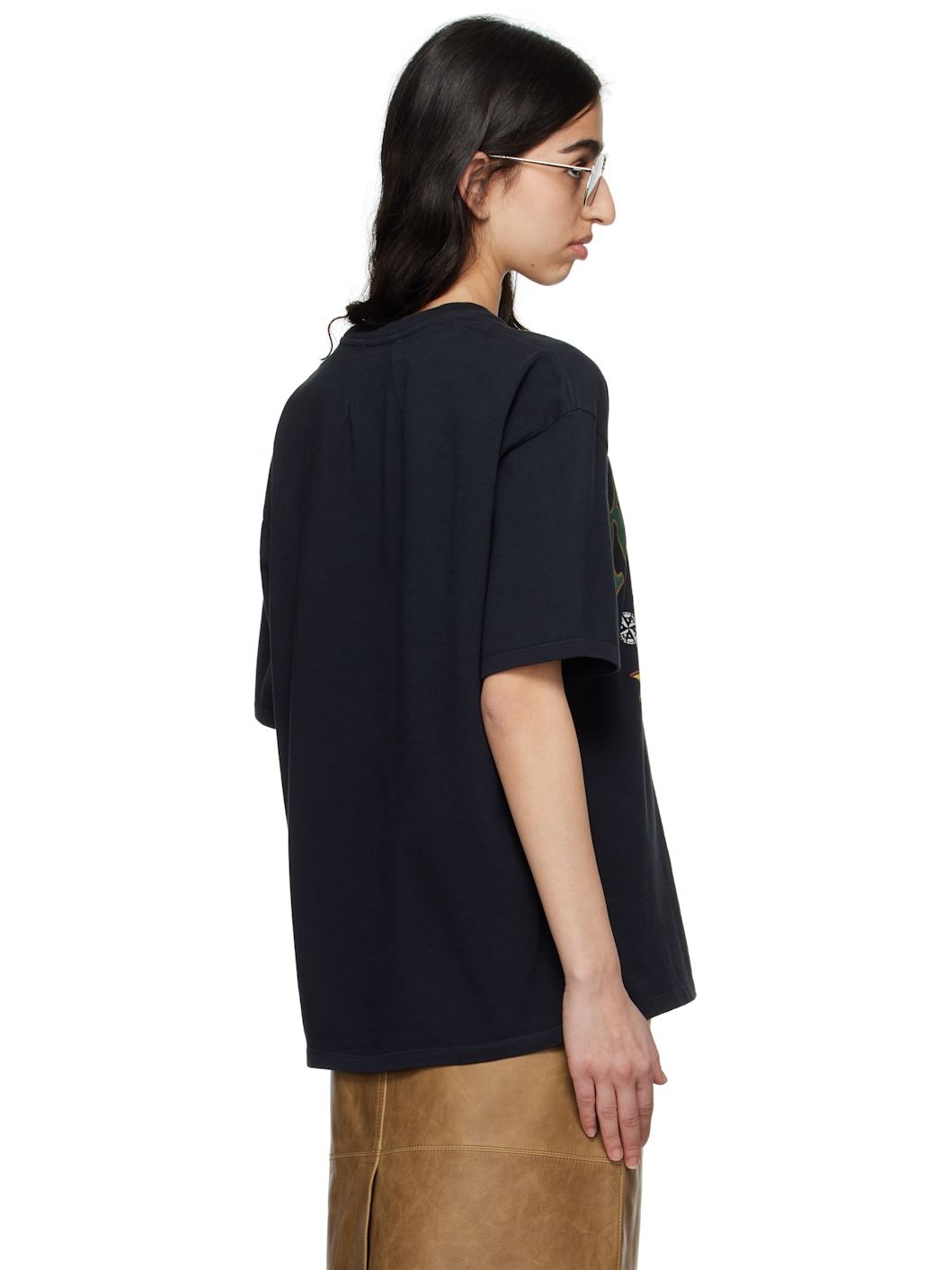 Black 'Monaco Regatta' T-shirt - 3