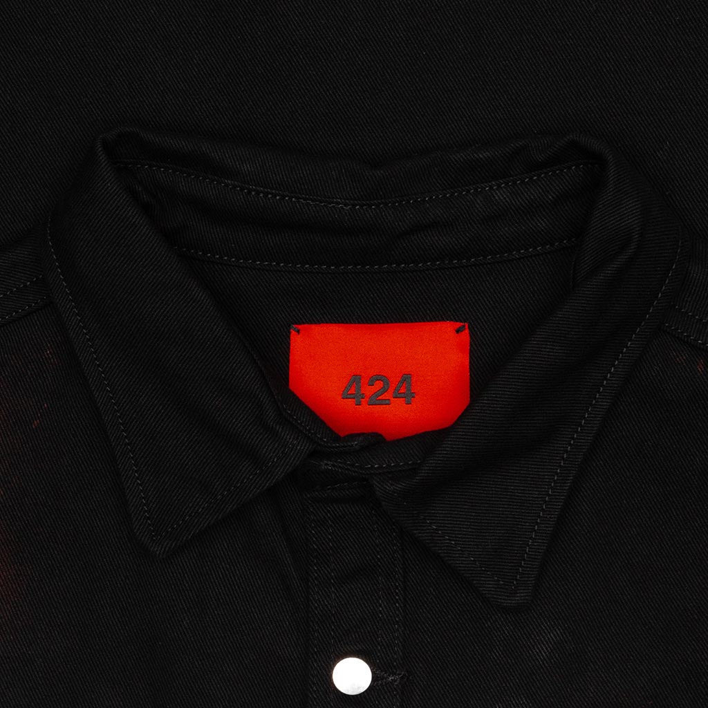 424 WORKWEAR SHIRT - BLACK - 3