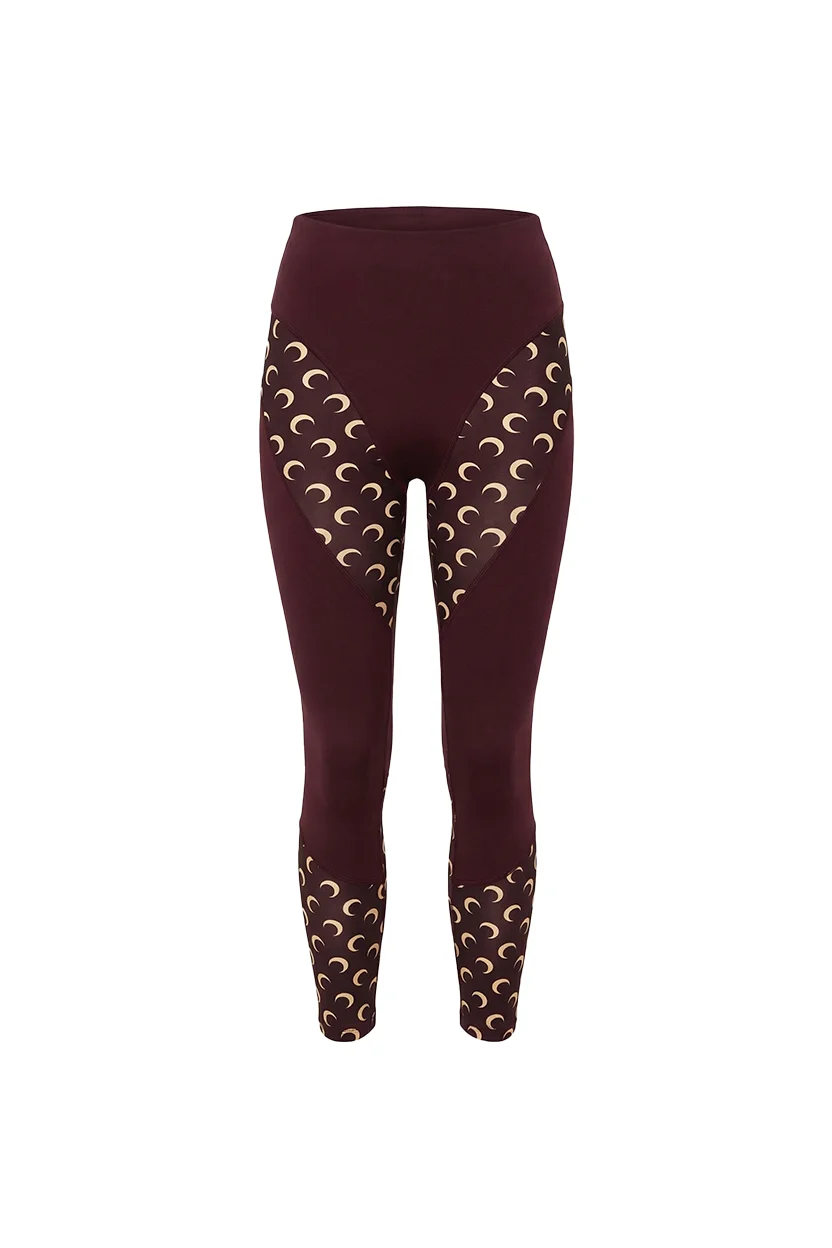 Athleisure leggings with moon inserts - 1