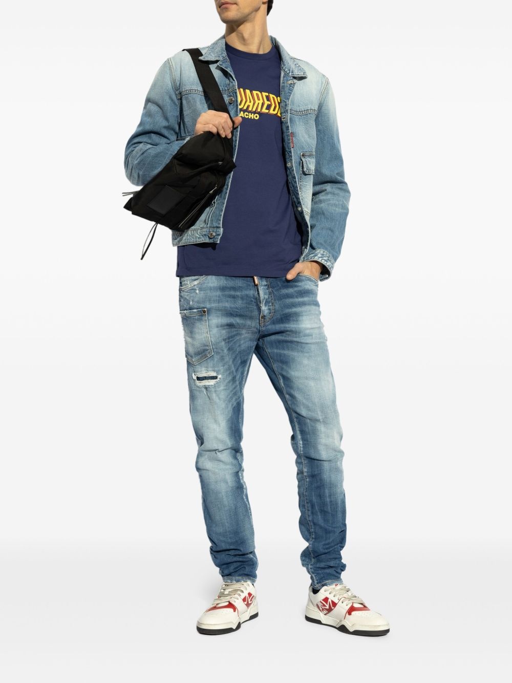 logo-patch jeans - 2