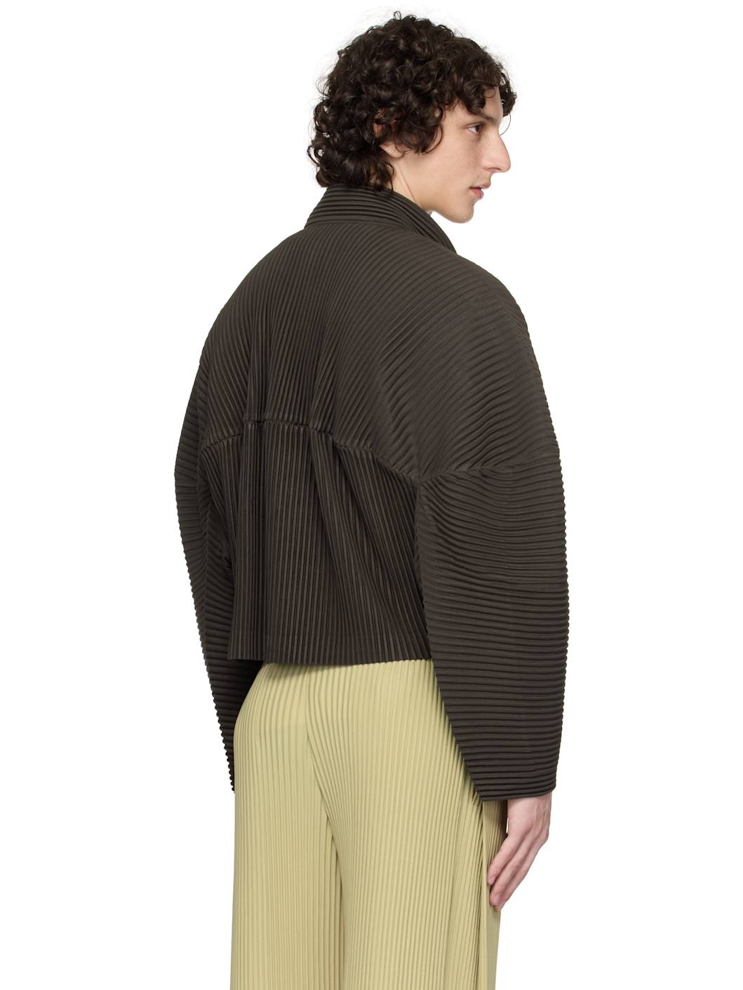 Brown Kinetic Sculpture Jacket - 3