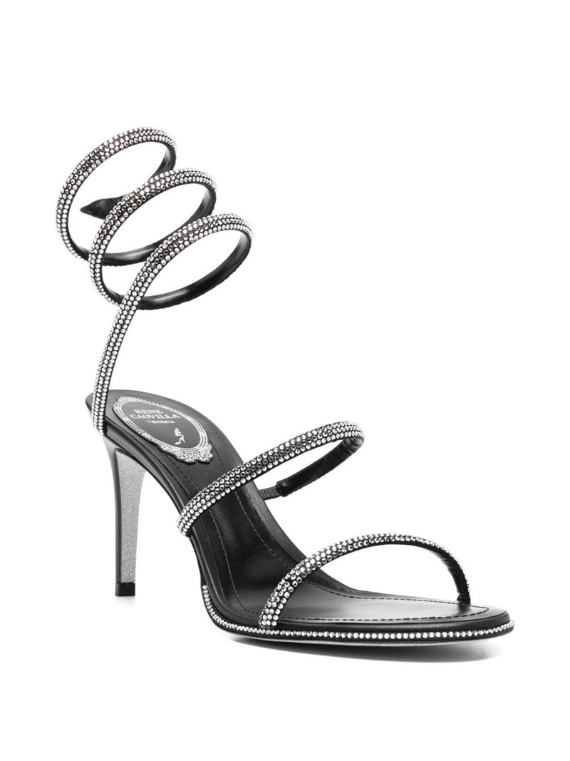RENE CAOVILLA Cleo embellished sandals outlook