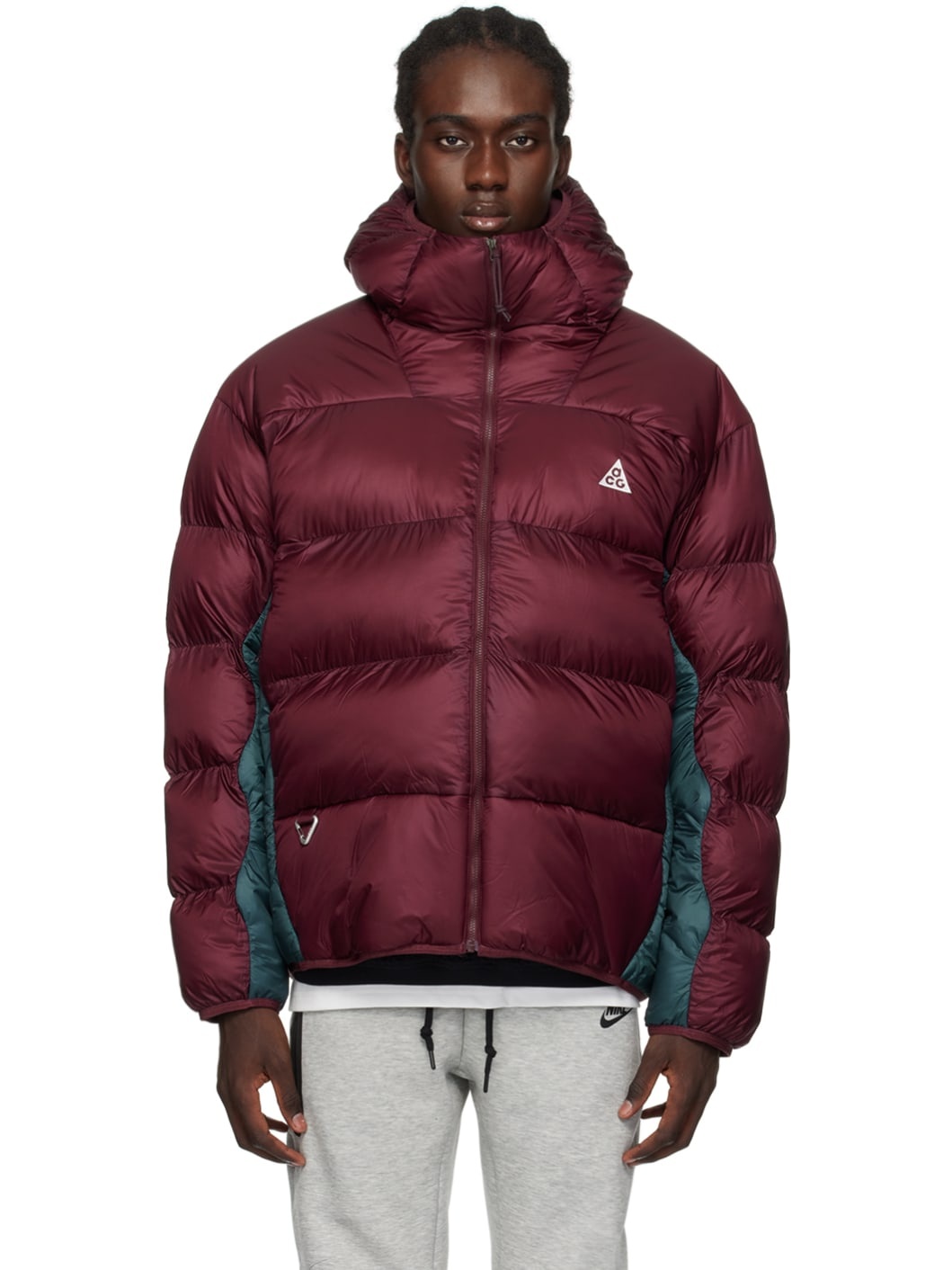 Burgundy Lunar Lake Puffer Jacket - 1